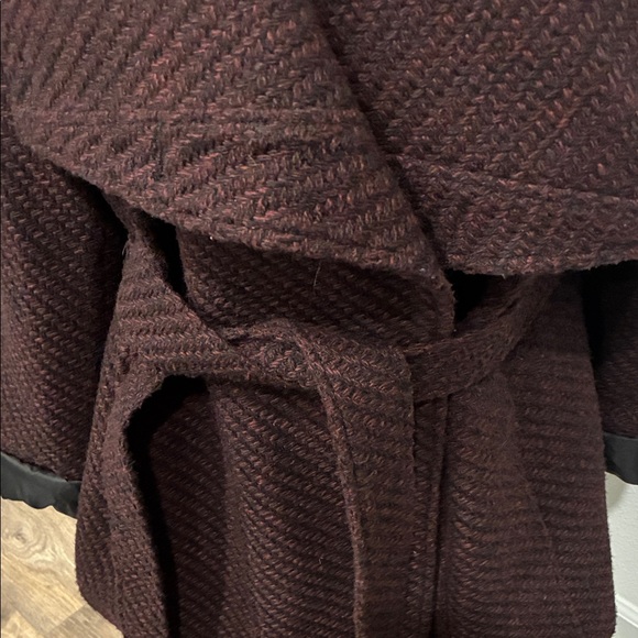 INC International Concepts Dark Brown Belted Coat - Picture 2 of 8